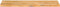 vidaXL - Tafelblad - met - natuurlijke - rand - 110x40x2,5 - cm - massief - mangohout
