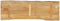 vidaXL - Tafelblad - met - natuurlijke - rand - 110x40x2,5 - cm - massief - mangohout