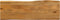 vidaXL - Tafelblad - met - natuurlijke - rand - 110x40x3,8 - cm - massief - mangohout