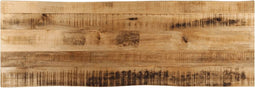 vidaXL - Tafelblad - met - natuurlijke - rand - 110x40x3,8 - cm - massief - mangohout