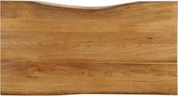 vidaXL - Tafelblad - met - natuurlijke - rand - 110x60x2,5 - cm - massief - mangohout