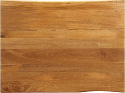 vidaXL - Tafelblad - met - natuurlijke - rand - 110x80x2,5 - cm - massief - mangohout