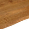 vidaXL - Tafelblad - met - natuurlijke - rand - 110x80x2,5 - cm - massief - mangohout