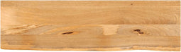 vidaXL - Tafelblad - met - natuurlijke - rand - 120x30x2,5 - cm - massief - mangohout