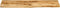 vidaXL - Tafelblad - met - natuurlijke - rand - 120x30x2,5 - cm - massief - mangohout