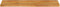 vidaXL - Tafelblad - met - natuurlijke - rand - 120x30x2,5 - cm - massief - mangohout