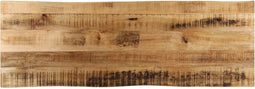 vidaXL - Tafelblad - met - natuurlijke - rand - 120x40x2,5 - cm - massief - mangohout
