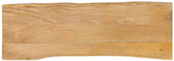vidaXL - Tafelblad - met - natuurlijke - rand - 120x40x2,5 - cm - massief - mangohout