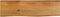 vidaXL - Tafelblad - met - natuurlijke - rand - 120x40x3,8 - cm - massief - mangohout