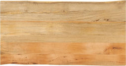vidaXL - Tafelblad - met - natuurlijke - rand - 120x60x2,5 - cm - massief - mangohout