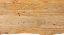 vidaXL - Tafelblad - met - natuurlijke - rand - 120x60x2,5 - cm - massief - mangohout