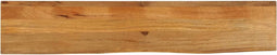 vidaXL - Tafelblad - met - natuurlijke - rand - 140x20x2,5 - cm - massief - mangohout
