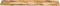 vidaXL - Tafelblad - met - natuurlijke - rand - 140x30x2,5 - cm - massief - mangohout