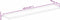 vidaXL - Tafelblad - met - natuurlijke - rand - 140x40x2,5 - cm - massief - mangohout