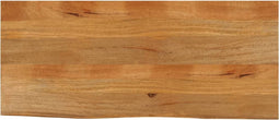vidaXL - Tafelblad - met - natuurlijke - rand - 140x60x2,5 - cm - massief - mangohout