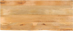 vidaXL - Tafelblad - met - natuurlijke - rand - 140x60x2,5 - cm - massief - mangohout