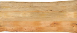 vidaXL - Tafelblad - met - natuurlijke - rand - 140x60x2,5 - cm - massief - mangohout