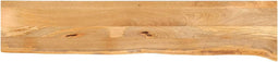 vidaXL - Tafelblad - met - natuurlijke - rand - 160x40x2,5 - cm - massief - mangohout