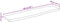 vidaXL - Tafelblad - met - natuurlijke - rand - 160x40x2,5 - cm - massief - mangohout