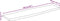 vidaXL - Tafelblad - met - natuurlijke - rand - 160x40x2,5 - cm - massief - mangohout