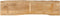 vidaXL - Tafelblad - met - natuurlijke - rand - 160x40x2,5 - cm - massief - mangohout