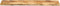 vidaXL - Tafelblad - met - natuurlijke - rand - 180x20x2,5 - cm - massief - mangohout
