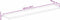 vidaXL - Tafelblad - met - natuurlijke - rand - 180x40x2,5 - cm - massief - mangohout