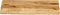 vidaXL - Tafelblad - met - natuurlijke - rand - 40x30x2,5 - cm - massief - mangohout