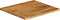 vidaXL - Tafelblad - met - natuurlijke - rand - 40x40x2,5 - cm - massief - mangohout