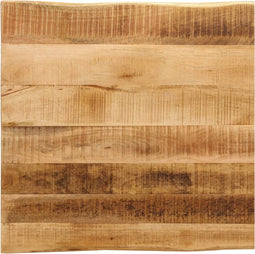vidaXL - Tafelblad - met - natuurlijke - rand - 40x40x3,8 - cm - massief - mangohout
