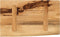 vidaXL - Tafelblad - met - natuurlijke - rand - 50x20x2,5 - cm - massief - mangohout