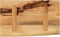 vidaXL - Tafelblad - met - natuurlijke - rand - 60x30x2,5 - cm - massief - mangohout