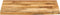 vidaXL - Tafelblad - met - natuurlijke - rand - 60x60x2,5 - cm - massief - mangohout