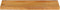 vidaXL - Tafelblad - met - natuurlijke - rand - 70x40x2,5 - cm - massief - mangohout