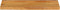 vidaXL - Tafelblad - met - natuurlijke - rand - 80x40x2,5 - cm - massief - mangohout