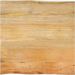 vidaXL - Tafelblad - met - natuurlijke - rand - 80x80x2,5 - cm - massief - mangohout