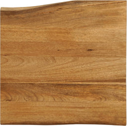 vidaXL - Tafelblad - met - natuurlijke - rand - 80x80x2,5 - cm - massief - mangohout