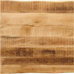 vidaXL - Tafelblad - met - natuurlijke - rand - 80x80x2,5 - cm - massief - mangohout