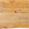 vidaXL - Tafelblad - met - natuurlijke - rand - 80x80x2,5 - cm - massief - mangohout