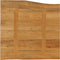vidaXL - Tafelblad - met - natuurlijke - rand - 80x80x2,5 - cm - massief - mangohout