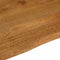 vidaXL - Tafelblad - met - natuurlijke - rand - 80x80x2,5 - cm - massief - mangohout