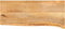 vidaXL - Tafelblad - met - natuurlijke - rand - 90x30x3,8 - cm - massief - mangohout