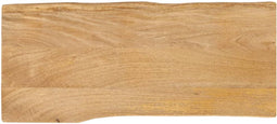 vidaXL - Tafelblad - met - natuurlijke - rand - 90x40x2,5 - cm - massief - mangohout