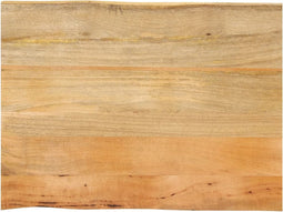 vidaXL - Tafelblad - met - natuurlijke - rand - 90x60x2,5 - cm - massief - mangohout