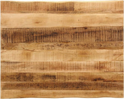 vidaXL - Tafelblad - met - natuurlijke - rand - 90x80x2,5 - cm - massief - mangohout
