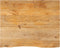 vidaXL - Tafelblad - met - natuurlijke - rand - 90x80x2,5 - cm - massief - mangohout