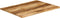 vidaXL - Tafelblad - met - natuurlijke - rand - 90x80x2,5 - cm - massief - mangohout