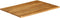 vidaXL - Tafelblad - met - natuurlijke - rand - 90x80x2,5 - cm - massief - mangohout