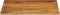 vidaXL - Tafelblad - met - natuurlijke - rand - 90x80x2,5 - cm - massief - mangohout