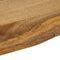 vidaXL - Tafelblad - met - natuurlijke - rand - 90x80x3,8 - cm - massief - mangohout